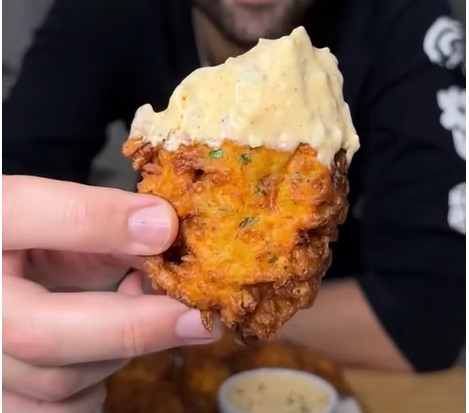 BUÑUELO DE VEGETALES.RECETA FACIL Y ECONOMICA